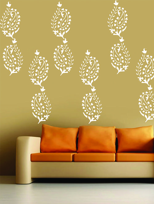 kayra decor reusable diy wall stencil painting for home decor (pvc, 16inch x 24 inch) - 15696448 - Standard Image - 1