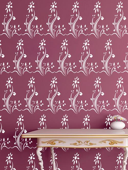 kayra decor reusable diy wall stencil painting for home decor (pvc, 16inch x 24 inch) - 15696660 - Standard Image - 1