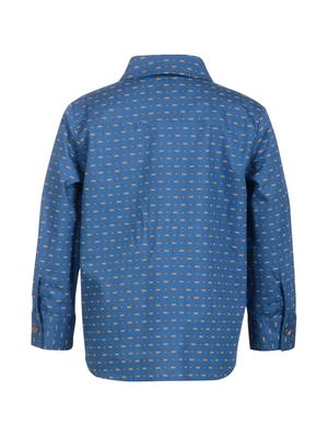 navy blue cotton shirt - 15697025 - Standard Image - 2