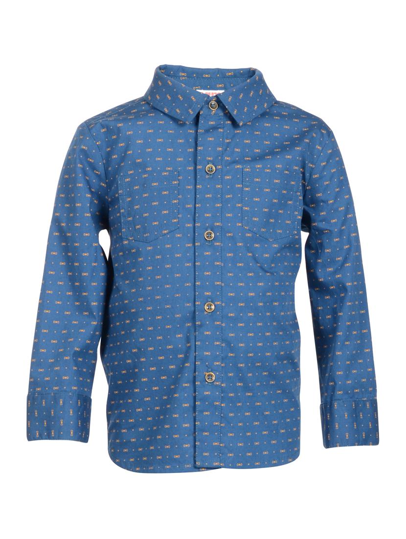 navy blue cotton shirt - 15697025 - Zoom Image - 1