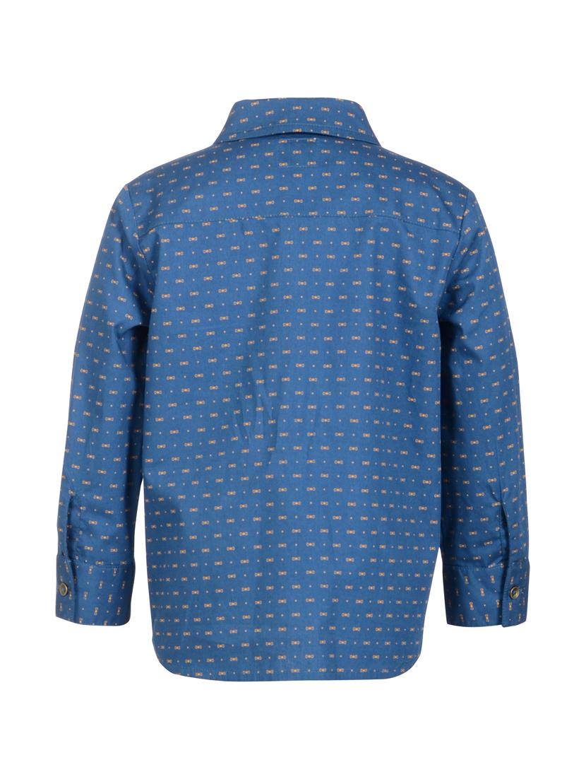 navy blue cotton shirt - 15697025 - Zoom Image - 2