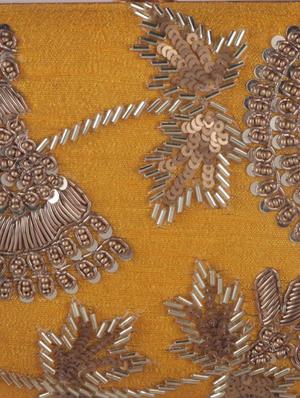 yellow faux silk box clutch - 15697357 - Standard Image - 5