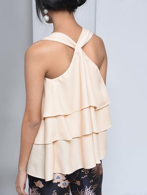 ruffle tiered sleeveless top - 15697662 - Standard Image - 3