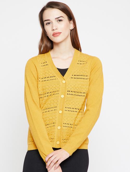 pointelle knit cardigan - 15697788 - Very Small Image - 1