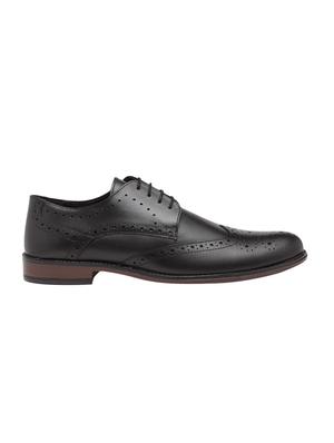 black leather lace-up derbys - 15699301 - Standard Image - 2