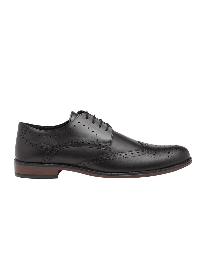 black leather lace-up derbys - 15699301 - Zoom Image - 2