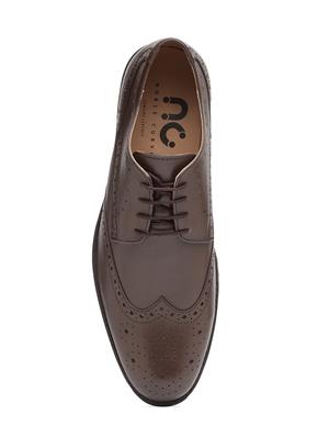 brown leather lace-up derbys - 15699302 - Standard Image - 4