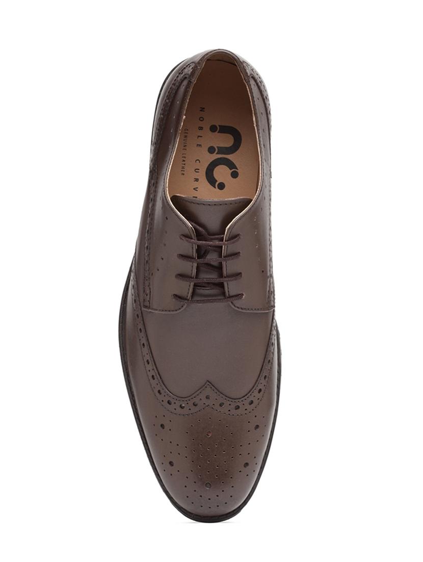 brown leather lace-up derbys - 15699302 - Zoom Image - 4