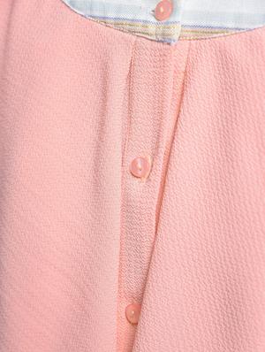 rose pink ruffled cascade top - 15699742 - Standard Image - 5
