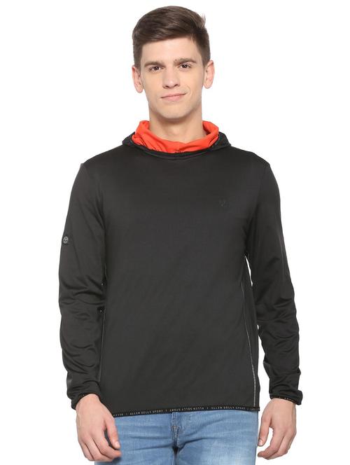 black polyester t-shirt - 15699992 - Standard Image - 1