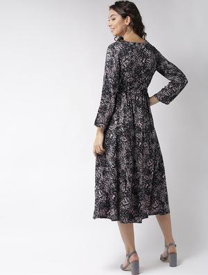 tie up detail layered dress - 15700095 - Standard Image - 3