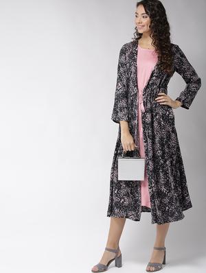 tie up detail layered dress - 15700095 - Standard Image - 4