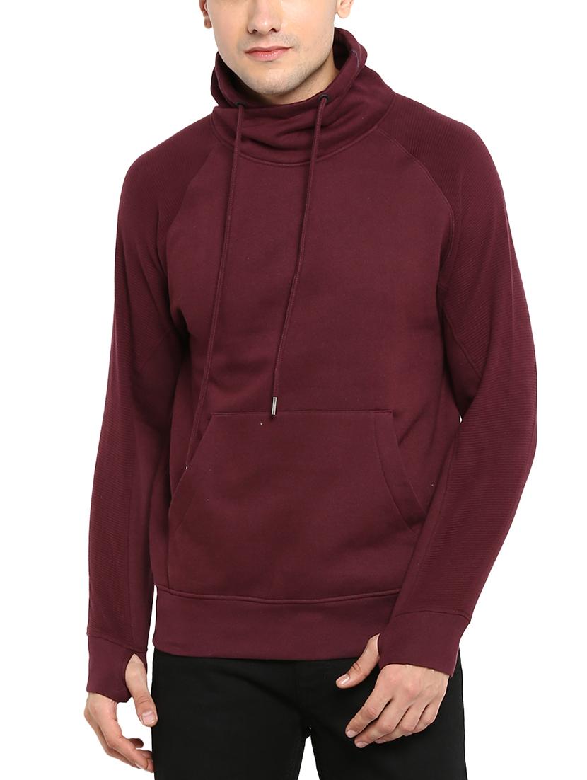 maroon cotton sweatshirt - 15700337 - Zoom Image - 1