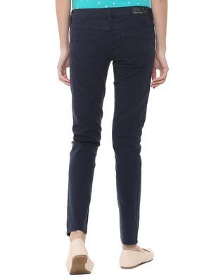 navy blue mid rise trouser - 15701540 - Standard Image - 2
