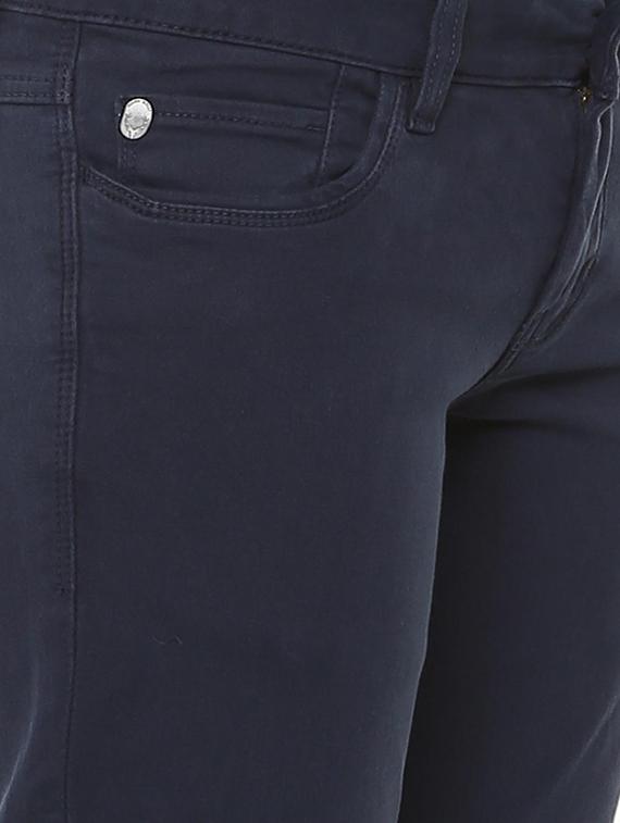 navy blue mid rise trouser - 15701540 - Zoom Image - 4