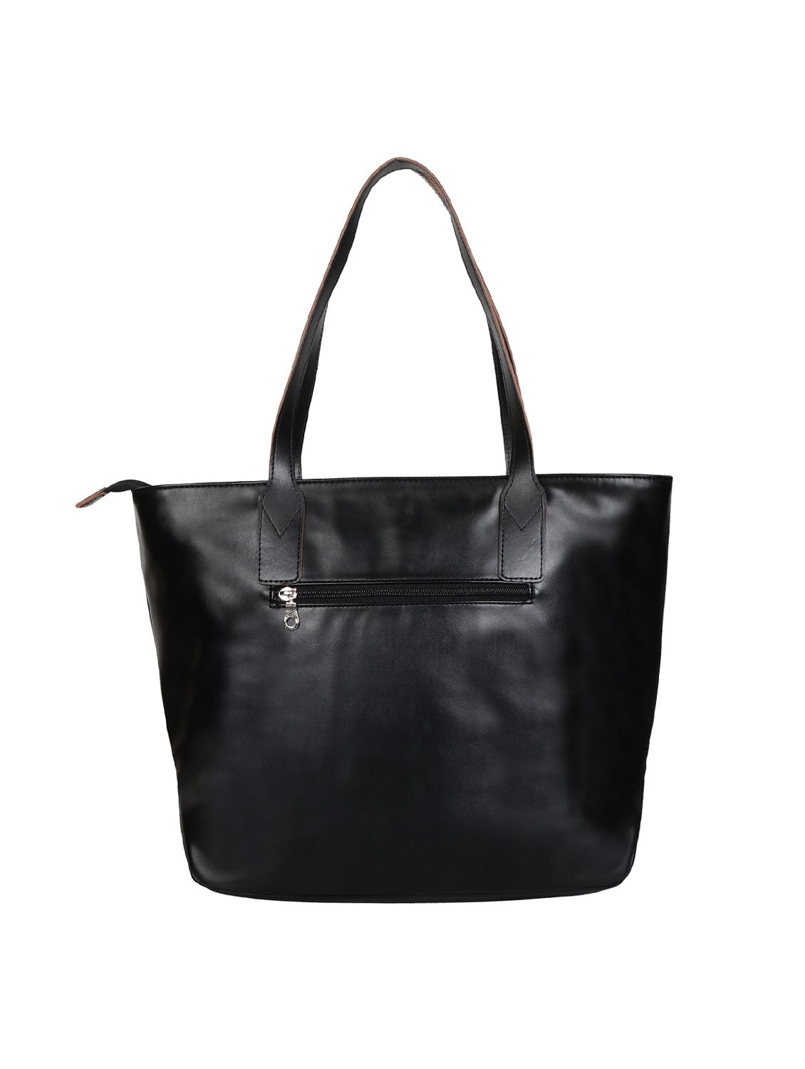 black leatherette (pu) regular handbag - 15702895 - Zoom Image - 2