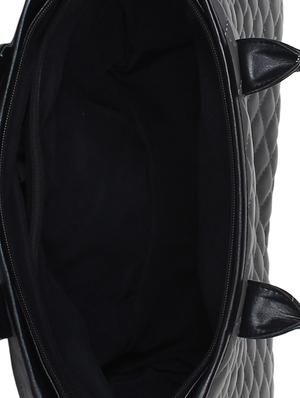 grey leatherette (pu) regular handbag - 15702902 - Standard Image - 3