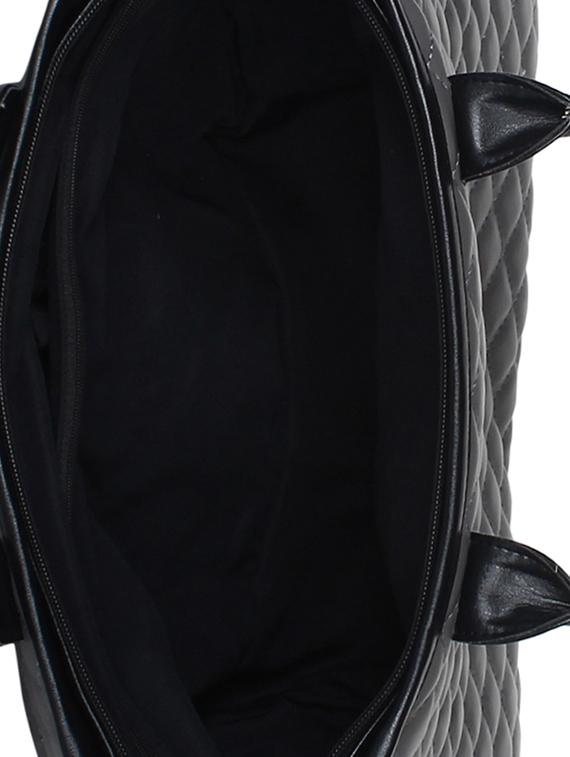 grey leatherette (pu) regular handbag - 15702902 - Zoom Image - 3