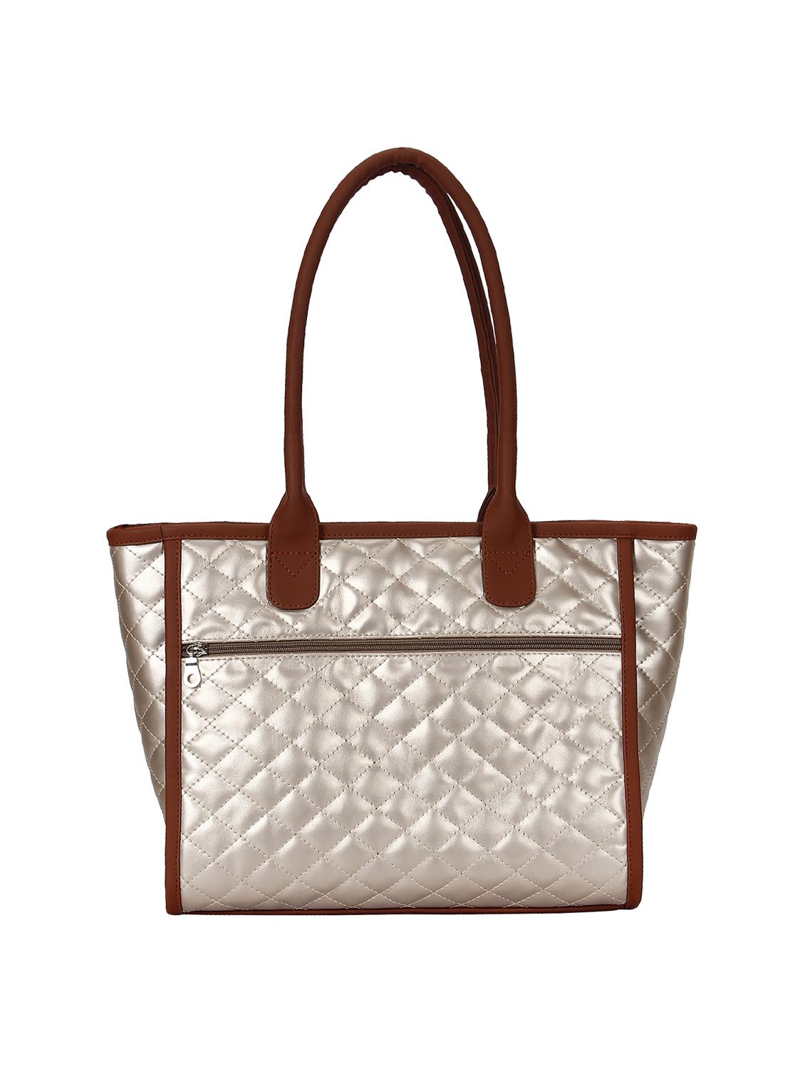 silver leatherette (pu) regular handbag - 15702903 - Zoom Image - 2