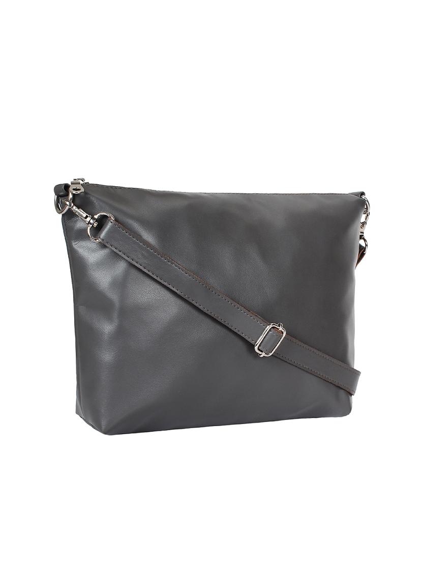 black leatherette (pu) regular sling bag - 15702921 - Zoom Image - 4