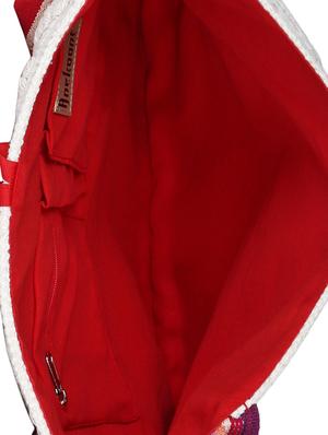 white cotton messenger sling bag - 15702926 - Standard Image - 3