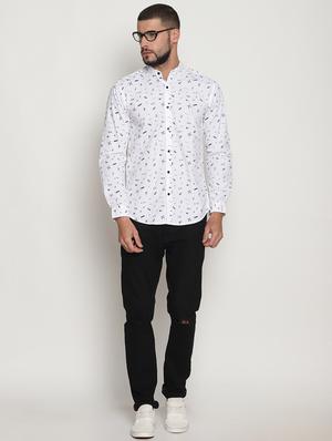 white cotton casual shirt - 15702958 - Standard Image - 4