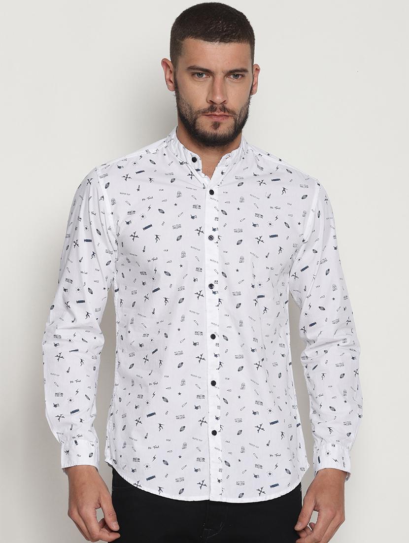 white cotton casual shirt - 15702958 - Zoom Image - 1