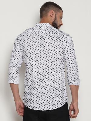white cotton casual shirt - 15702960 - Standard Image - 3