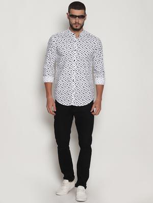 white cotton casual shirt - 15702960 - Standard Image - 4