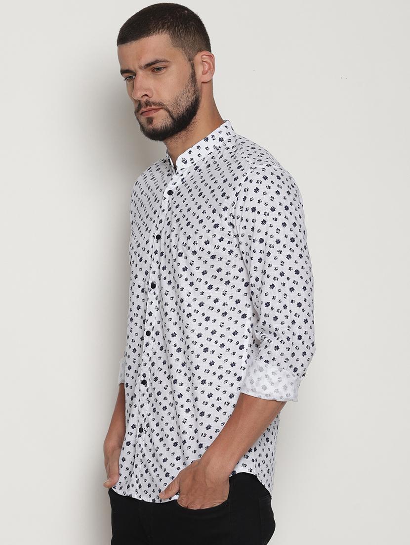 white cotton casual shirt - 15702960 - Zoom Image - 2