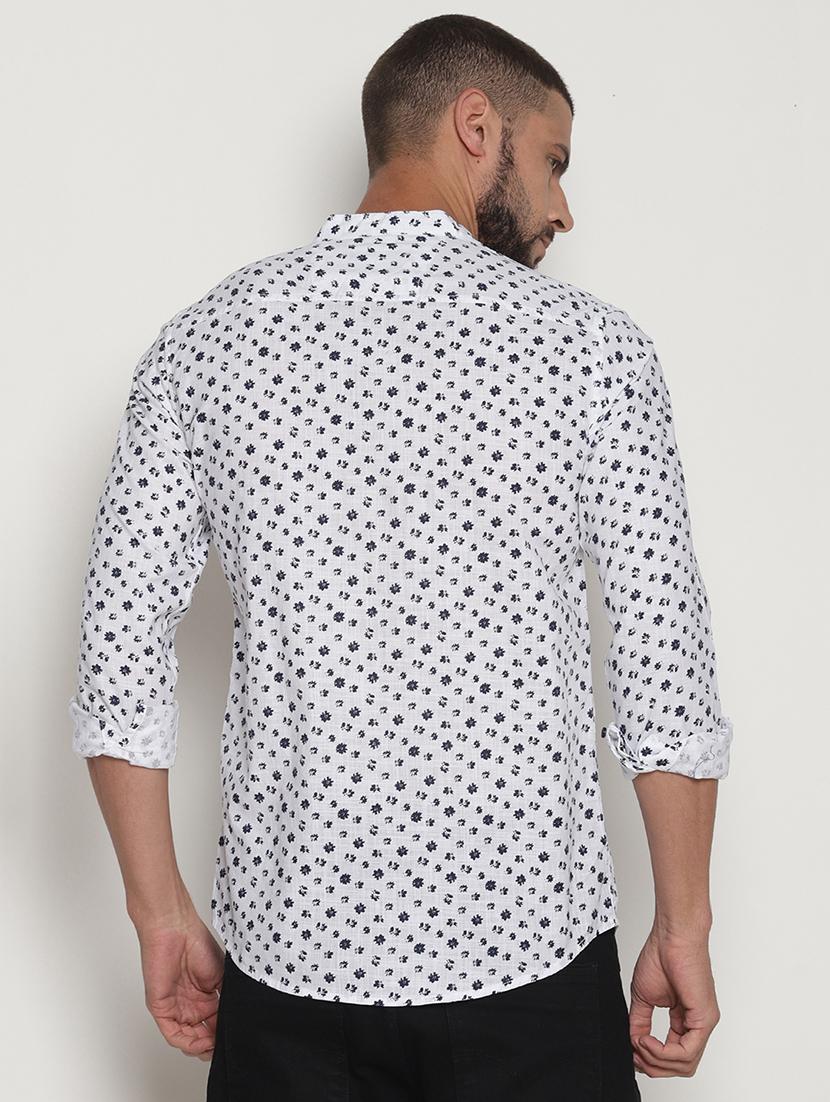 white cotton casual shirt - 15702960 - Zoom Image - 3