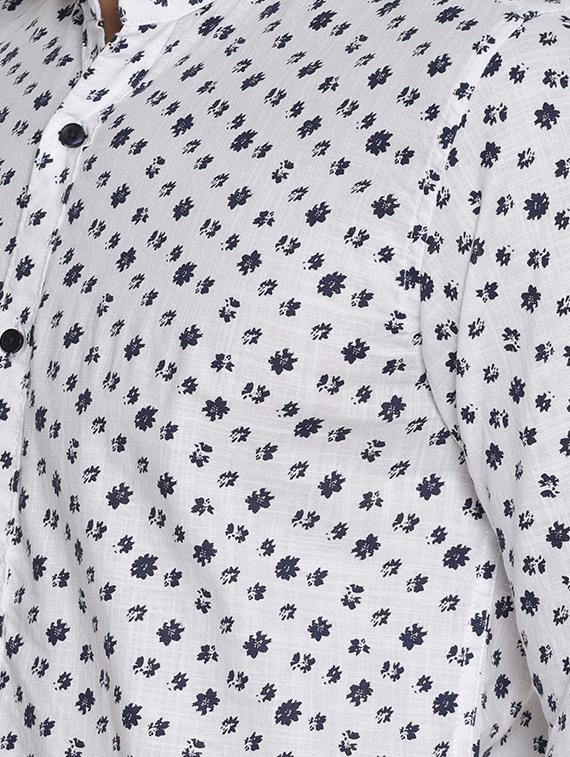 white cotton casual shirt - 15702960 - Zoom Image - 5