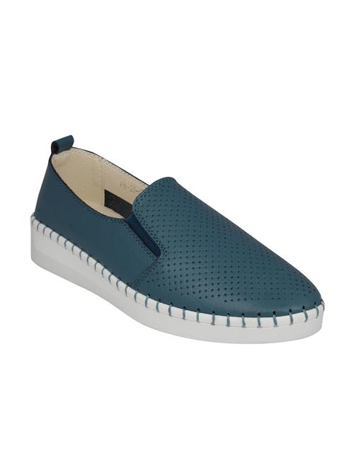 blue slip on casual shoes - 15703196 - Standard Image - 1