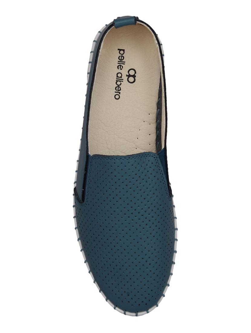 blue slip on casual shoes - 15703196 - Zoom Image - 4