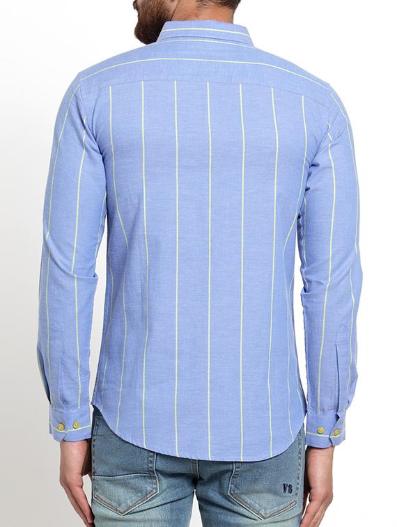 light blue striped casual shirt - 15703624 - Zoom Image - 3