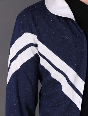 navy blue cotton shrug - 15704109 - Standard Image - 4