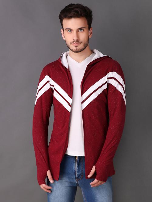 red cotton shrug - 15704110 - Standard Image - 1