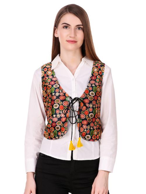 criss cross lace up closure jacket - 15704719 - Standard Image - 1