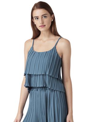 accordion pleated layered cami top - 15705168 - Standard Image - 2