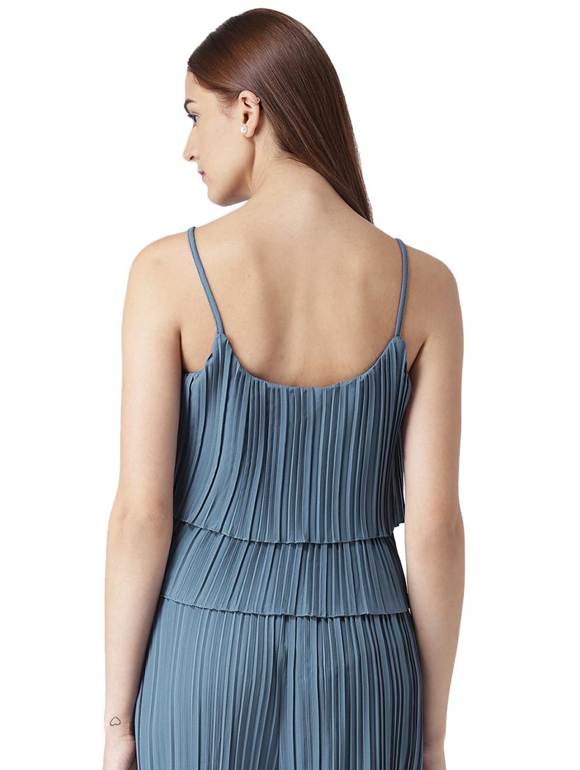 accordion pleated layered cami top - 15705168 - Zoom Image - 3