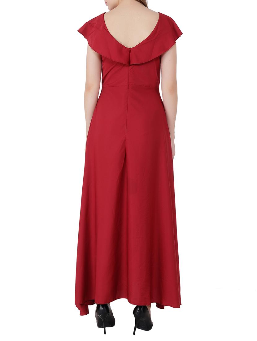 ruffle detail maxi dress - 15705289 - Zoom Image - 3