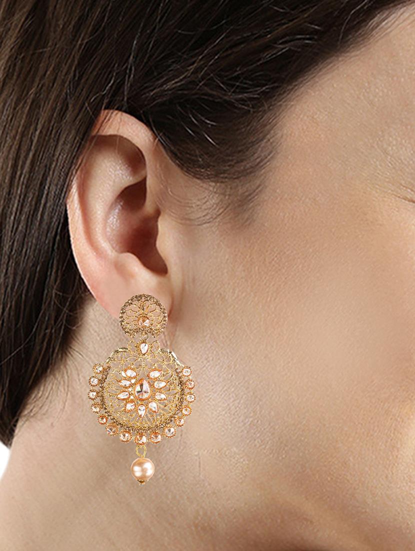 Gold Tone Drop Earrings - 15706258 - Zoom Image - 1