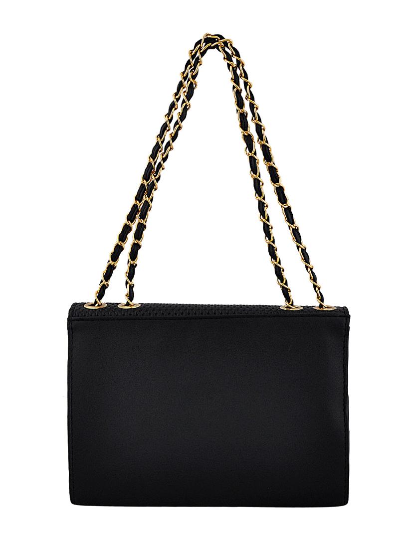 black leatherette (pu) regular handbag - 15707080 - Zoom Image - 2