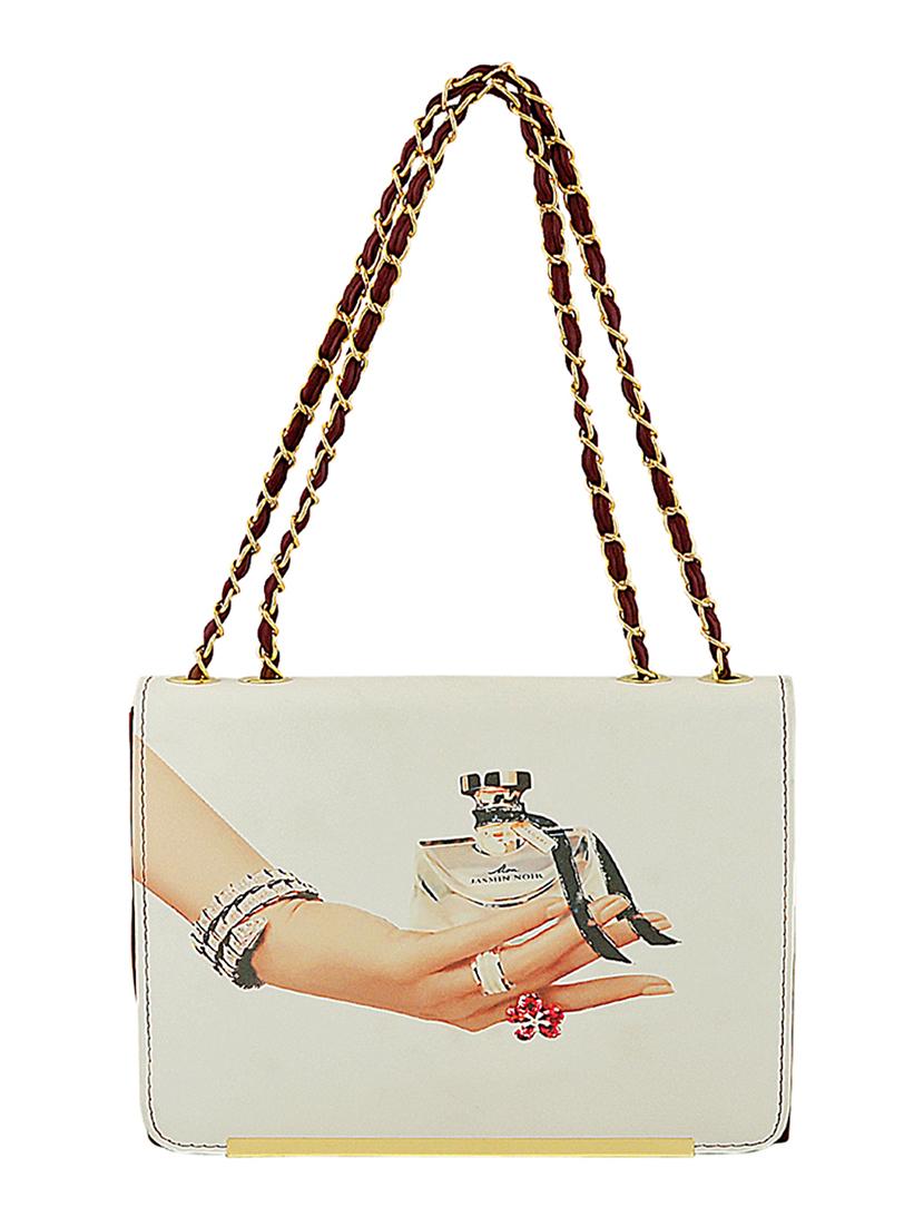 maroon leatherette (pu) regular handbag - 15707084 - Zoom Image - 1