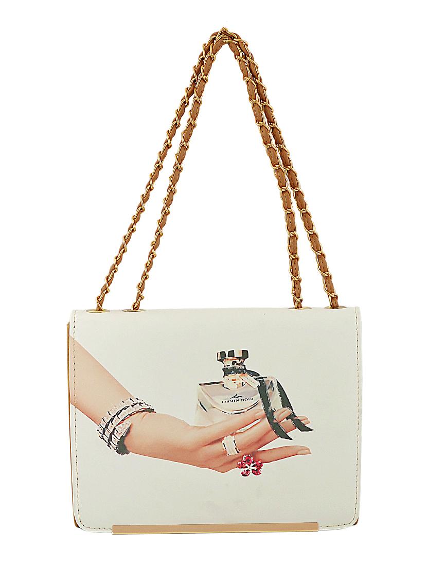 brown leatherette (pu) regular handbag - 15707085 - Zoom Image - 1