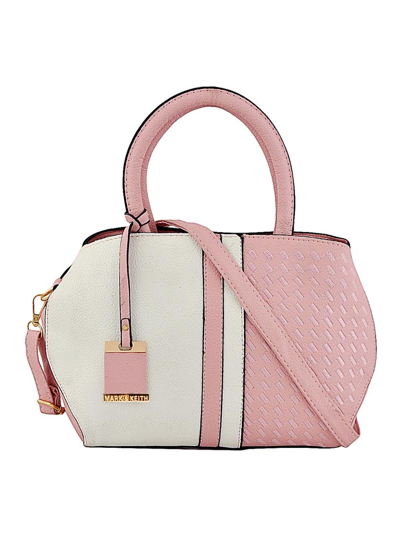 pink leatherette (pu) regular handbag - 15707098 - Zoom Image - 1