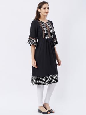 flared printed kurta - 15707313 - Standard Image - 2
