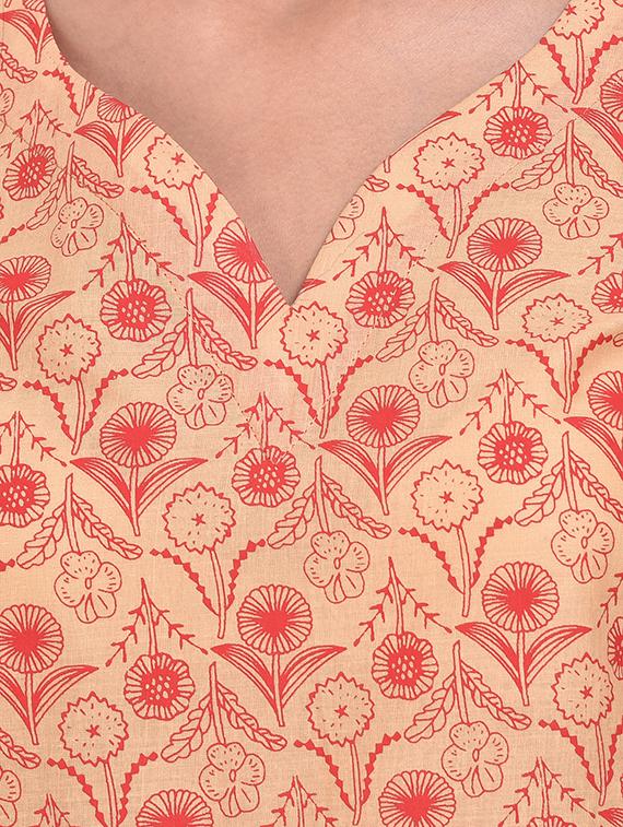 pleat detail flared dress - 15707372 - Zoom Image - 5