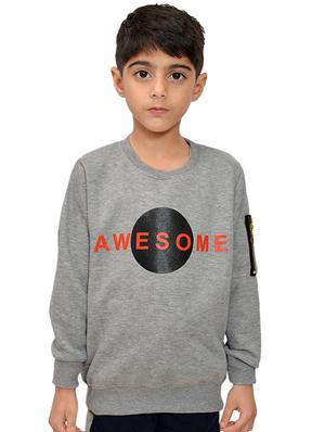 grey fleece sweatshirt - 15707460 - Standard Image - 3