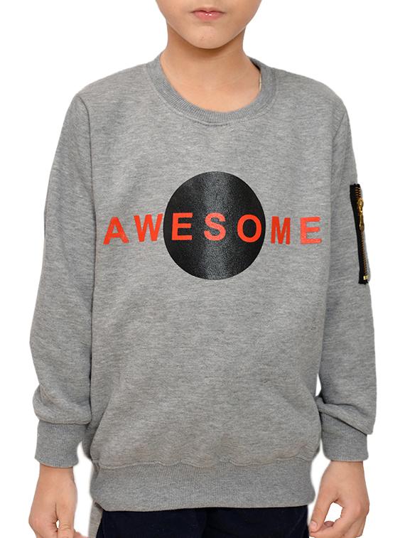 grey fleece sweatshirt - 15707460 - Zoom Image - 1